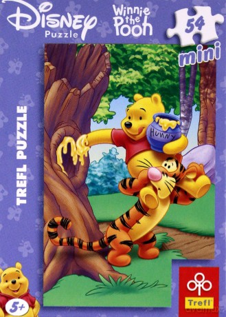 TREFL 54 Mini Kubuś Puchatek: Wiosenne zabawy (Disney) (54054) [PUZZLE]