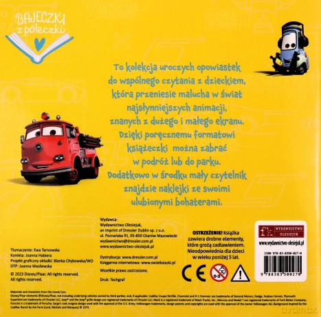 Bajeczki z półeczki. Parada strażaków. Auta [KSIĄŻKA]