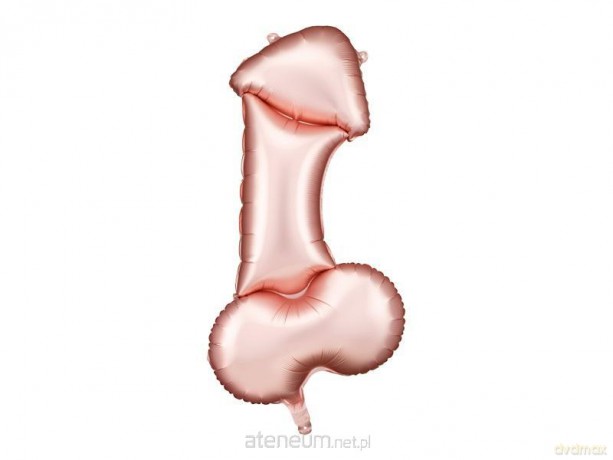 Balon foliowy Penis różowe złoto 55.5x112 cm