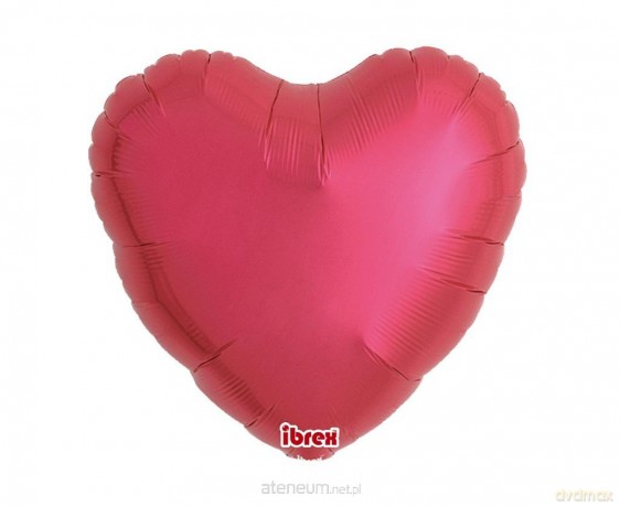 Balon serce Metallic Red 45 cm 5 szt