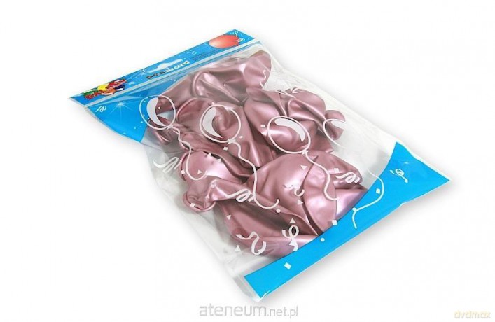 Balony chromowane różowo-srebrny 30,5 cm 10 szt