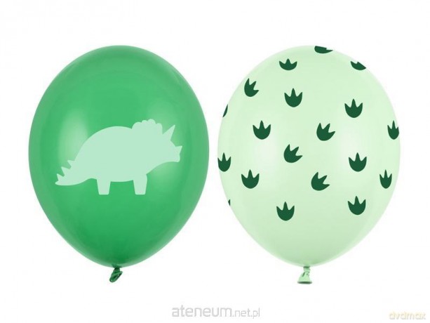 Balony Dinozaury 30 cm 50 szt MIX