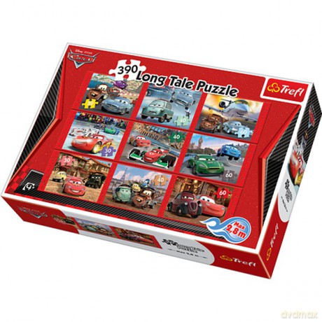 TREFL Long Tale Puzzle Auta (Disney) (Cars) (90178) [PUZZLE]