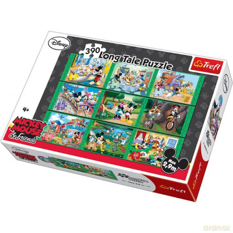 TREFL Long Tale Puzzle Myszka Miki i Przyjaciele (Disney) (90181) [PUZZLE]