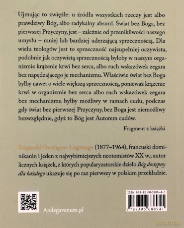 Bóg dostępny dla każdego - Rginald Garrigou-Lagrange [KSIĄŻKA]