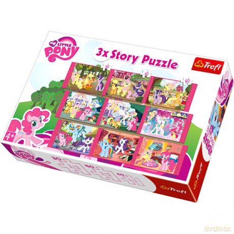 TREFL 3xStory Puzzle My Little Pony (90307) [PUZZLE]