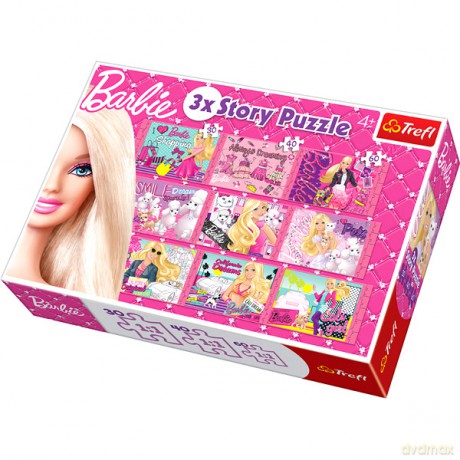 TREFL 3xStory Puzzle Barbie (90309) [PUZZLE]