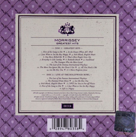 Morrissey: Greatest Hits Limited Edition (ecopack) [2CD]