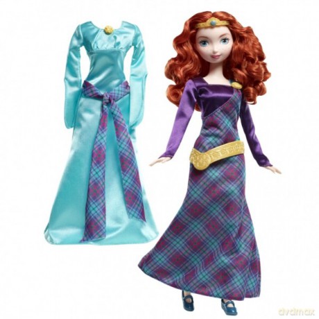 MATTEL Lalka Disney Princess Merida Waleczna z sukienką (Y3470) [ZABAWKA]