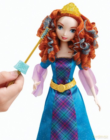 MATTEL Lalka Disney Princess Merida Waleczna kolorowe włosy (Y8214) [ZABAWKA]