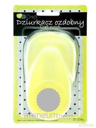 Dziurkacz ozdobny 5 cm kółko z falbanką