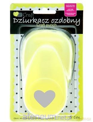 Dziurkacz ozdobny 5 cm serce 2
