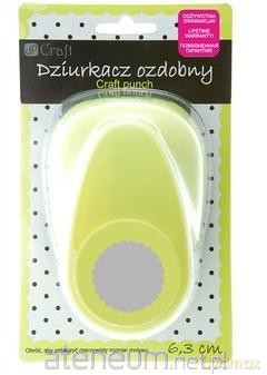 Dziurkacz ozdobny 6,3 cm kółko z falbanką