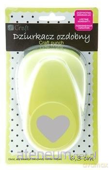 Dziurkacz ozdobny 6,3 cm serce