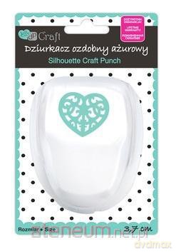 Dziurkacz ozdobny ażurowy 3,7 cm serce
