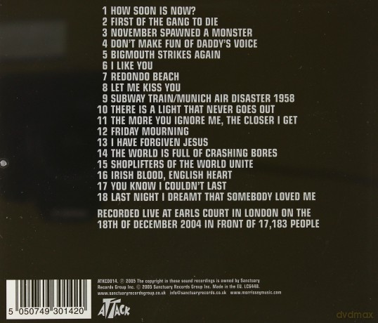 Morrissey: Live At Earls Court [CD]