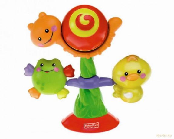 FISHER PRICE Kolorowe drzewko ze zwierzatkami R7334 [ZABAWKA]