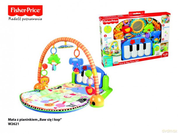 FISHER PRICE Mata z pianinkiem baw się i kop W2621 [ZABAWKA]