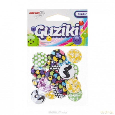 Guziki kolorowe wzory