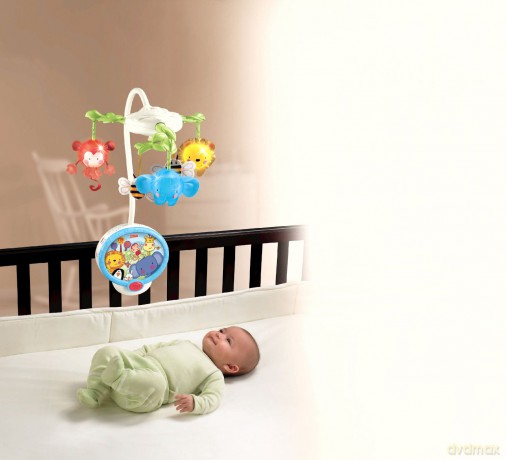 FISHER PRICE Karuzelka ze świecącymi zwierzaczkami i projektorem W2622 [ZABAWKA]