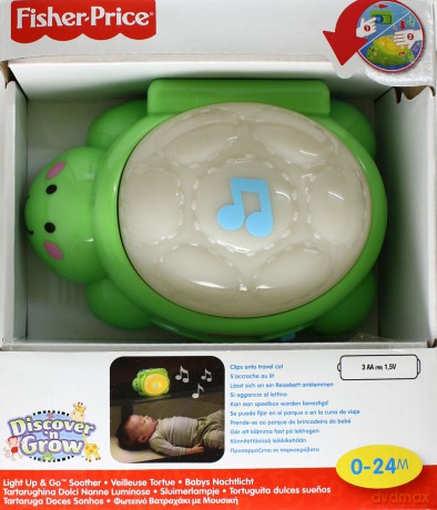 FISHER PRICE Świecący żółwik - lampka z uspokajającymi melodiami W2783 [ZABAWKA]