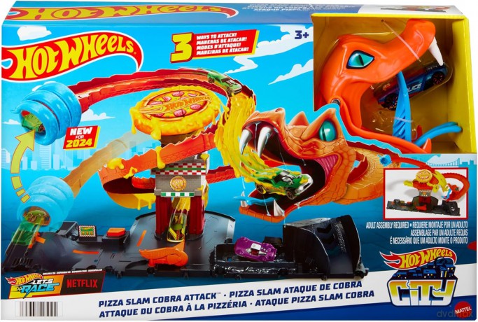 Hot Wheels City Odjazdowa pizza - Atak kobry
