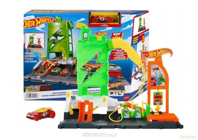 Hot Wheels City Superstacja ładowania samochodów