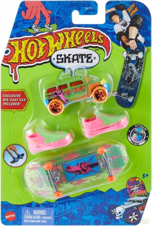 Hot Wheels Skate Deskorolka + buty + auto HNG65
