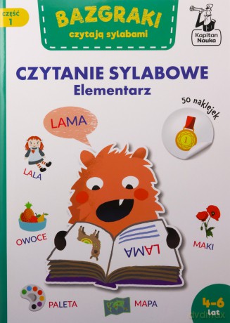 Kapitan Nauka Bazgraki czytają sylabami Elementarz - Zuzanna Osuchowska, Katarzyna Urbaniak, Robert Jasiński [KSIĄŻKA]