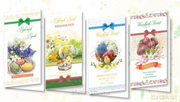 Karnet De Lux Wielkanoc świeckie MIX (10 szt.)