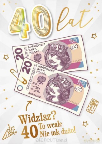 Karnet Urodziny 40