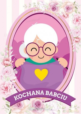 Kartka A6 - Kochana Babciu (5 szt)