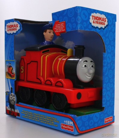 FISHER PRICE Tomek i Przyjaciele Lokomotywa "Naciśnij i jedź", Asortyment T1468 [ZABAWKA]