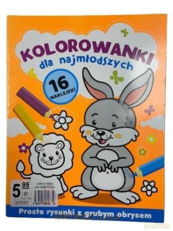 Kolorowanki dla najmłodszych. Króliczek [KSIĄŻKA]