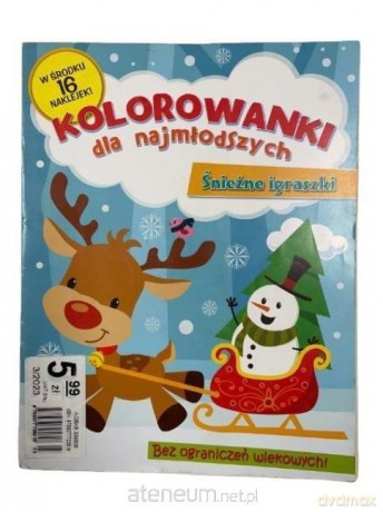 Kolorowanki dla najmłodszych. Śnieżne igraszki [KSIĄŻKA]