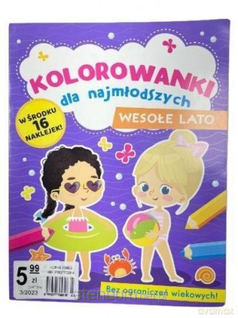 Kolorowanki dla najmłodszych. Wesołe lato [KSIĄŻKA]