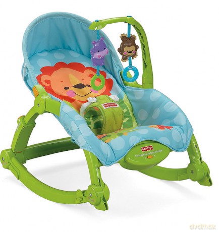 FISHER PRICE Fotelik-bujaczek ze zwierzątkami "Cudowna planeta" T4145 [ZABAWKA]