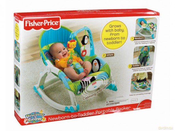 FISHER PRICE Fotelik-bujaczek "Odkrywam i rosnę" do 0-18kg X6144 [ZABAWKA]