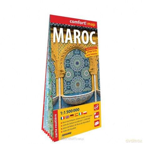 Maroc - carte routie're 1: 500 000 laminat