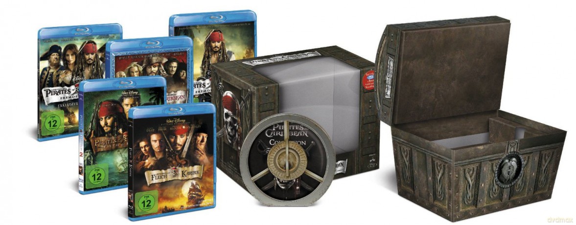 Pirates of The Caribbean - Limited Chest Edition (Piraci z Karaibów) [8xBlu-Ray]+[CD]