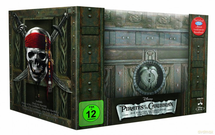 Pirates of The Caribbean - Limited Chest Edition (Piraci z Karaibów) [8xBlu-Ray]+[CD]