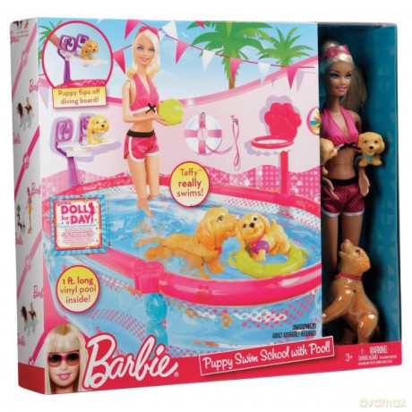 BARBIE Basen pływających szczeniaczków (T2706) [ZABAWKA]