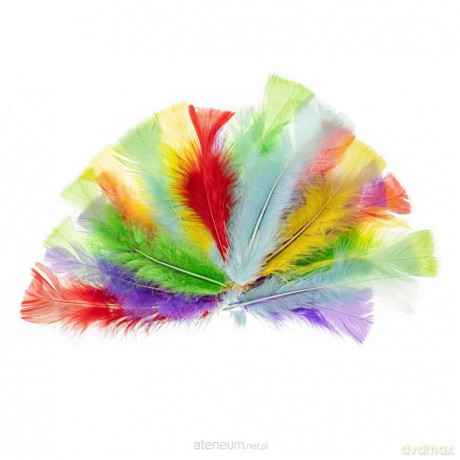 Piórka indycze 10-15 cm pastelowe