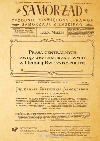 Prasa centralnych związków samorządowych... - Karol Makles [KSIĄŻKA]