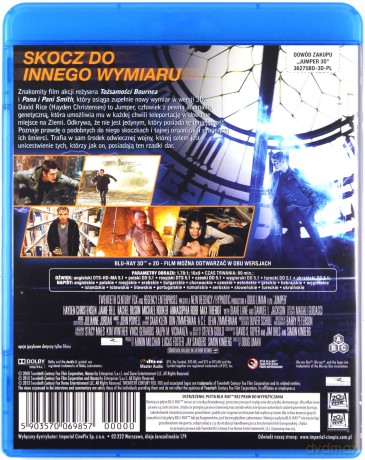 Jumper 3D [Blu-ray 3D]+[Blu-Ray]