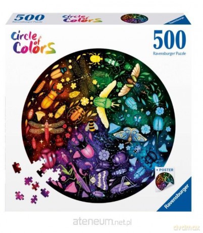 Puzzle 2D 500 Paleta kolorów. Insekty [PUZZLE]