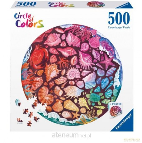 Puzzle 2D 500 Paleta kolorów. Muszle [PUZZLE]