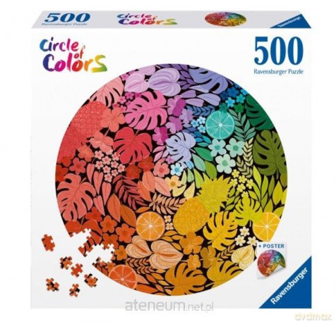 Puzzle 2D 500 Paleta kolorów. Tropiki [PUZZLE]