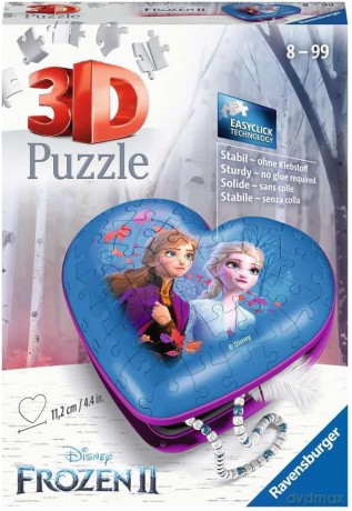 Puzzle 3D Serce Kraina Lodu 2 [PUZZLE]