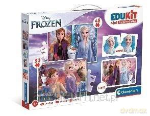 Puzzle 48 + 36 + Memo + 6 klocków Edukit Frozen [PUZZLE]